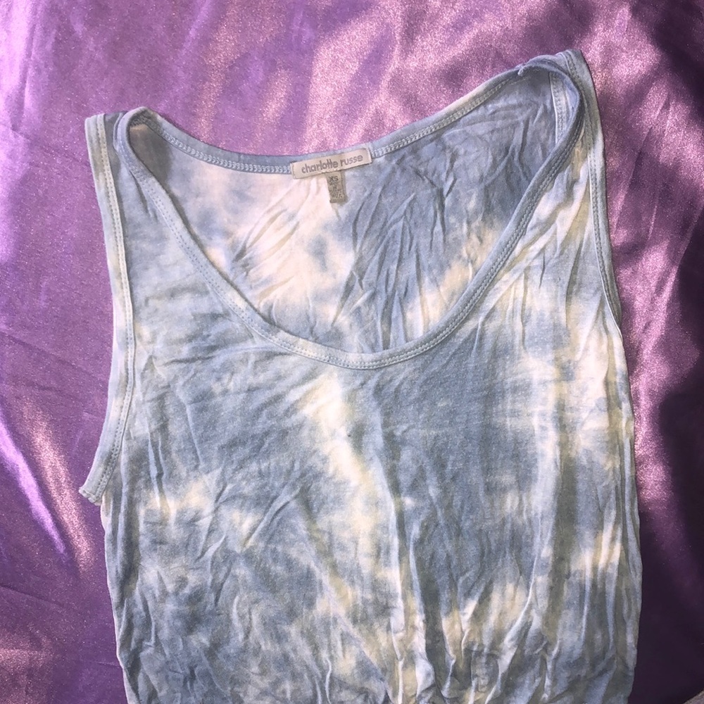Tie-Dye tie front tank